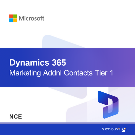 Dynamics 365 Marketing Πρόσθετες Επαφές Επίπεδο 1 (NCE)