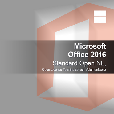 Microsoft Office 2016 Standard Open NL, Licență Deschisă Terminalserver, Licență de volum