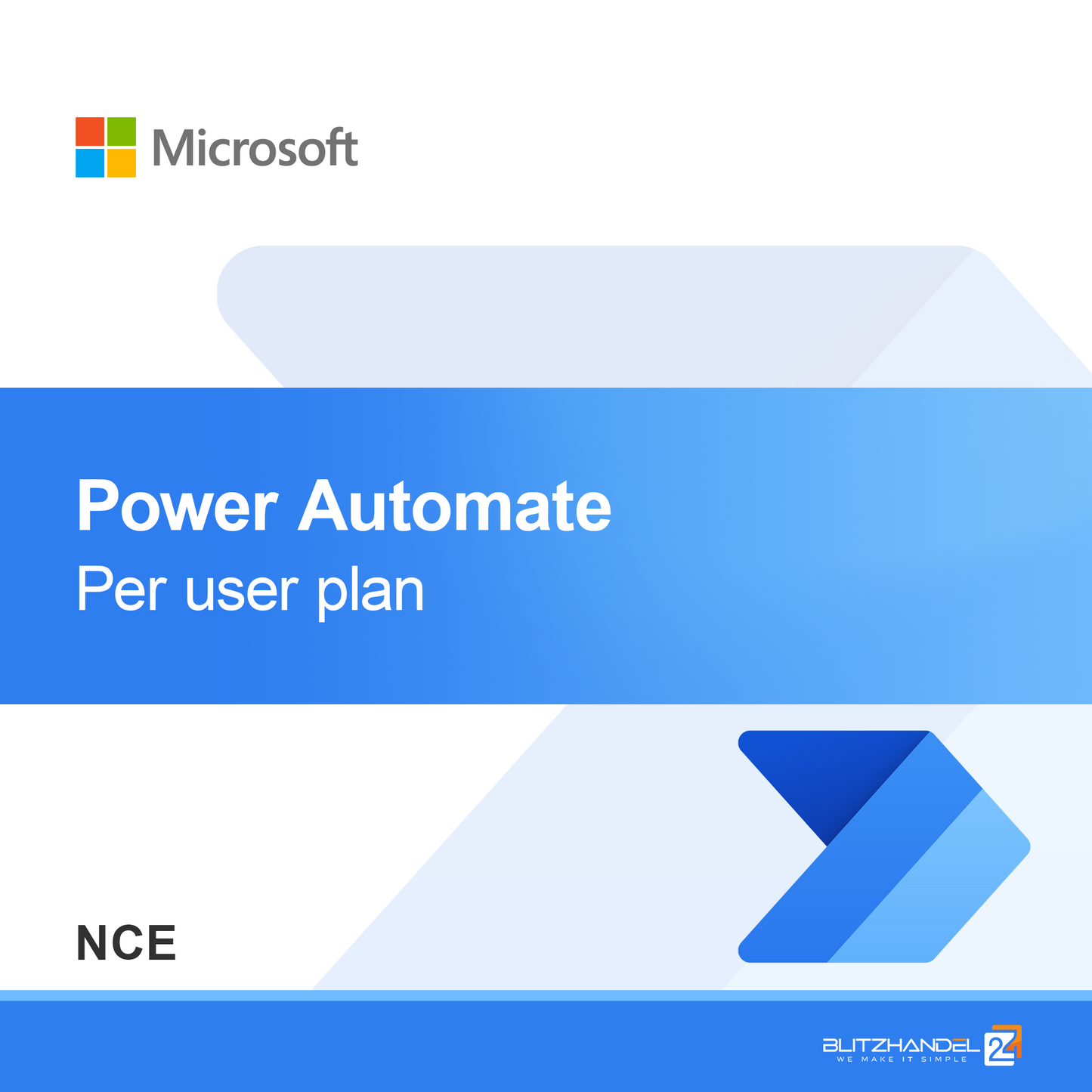 Power Automate načrt na uporabnika (NCE)