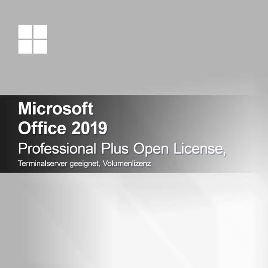 Microsoft Office 2019 Professional Plus Open License, Terminalserver egnet, volumenlicens