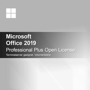 Microsoft Office 2019 Professional Plus Open License, Terminalserver egnet, volumenlicens